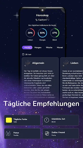 Handleser und Tageshoroskop screenshot