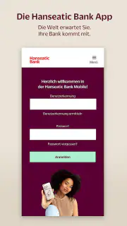 Hanseatic Bank Mobile screenshot 1