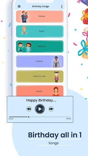 Happy Birthday-Lieder screenshot