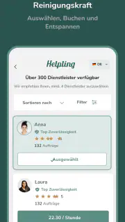 Helpling screenshot 2