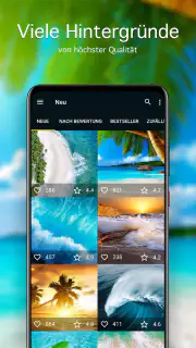 Hintergrundbilder mit Ozean 4K screenshot 2