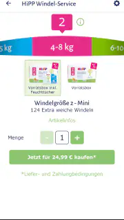 HiPP Windel App screenshot 3