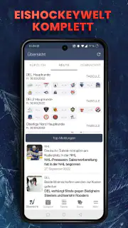 Hockeyweb - die Eishockey App screenshot 1