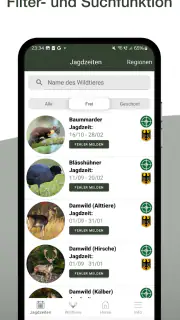 Hunting Plus - Jagdzeiten App screenshot 4