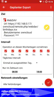 iCal Import/Export CalDAV screenshot 7
