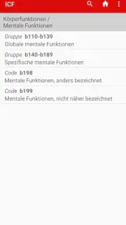 ICF Codes screenshot 3