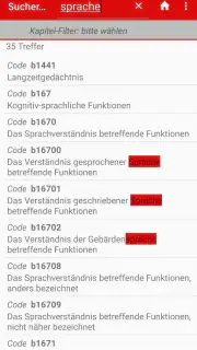ICF Codes screenshot 6
