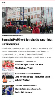 IG Metall App screenshot 1