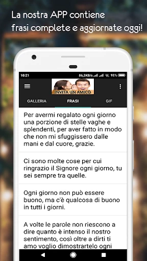Immagini buongiorno Sera Notte screenshot