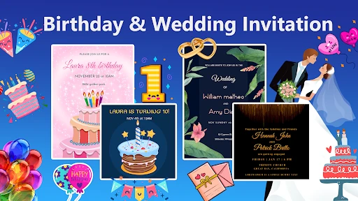 Invitation card Maker, Design screenshot