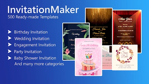 Invitation card Maker, Design screenshot