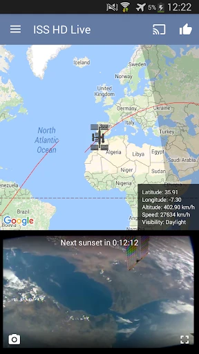 ISS Live Now: Unsere Erde Live screenshot