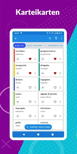 Karteikarten - Lerntool screenshot