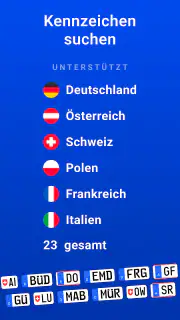 Kennzeichen sammeln und Wiki screenshot 1