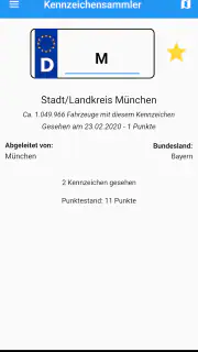 Kennzeichensammler screenshot 1