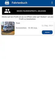KFZ Fahrtenbuch Deutsch screenshot 1