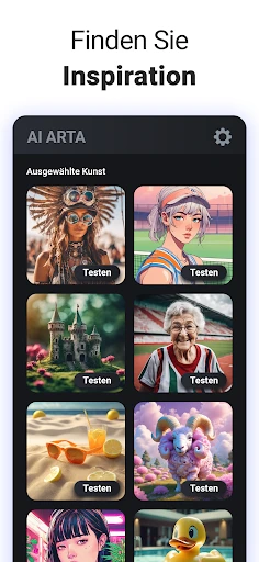KI ARTA - Kunst-Generator screenshot