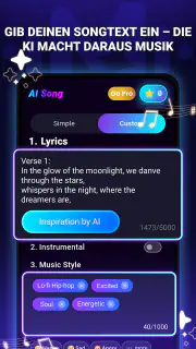KI Song- & Textgenerator screenshot 2