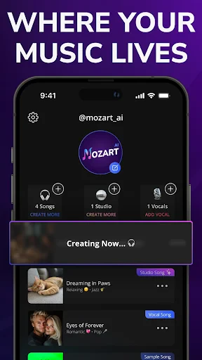 KI-Songgenerator - Mozart AI screenshot