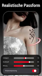 KI-Tattoo-Design, Körpereditor screenshot 6