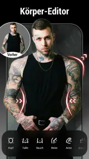 KI-Tattoo-Design, Körpereditor screenshot 7