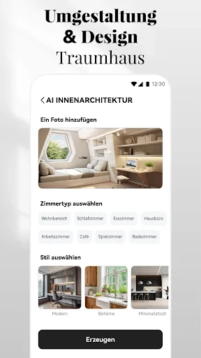 KI - Wohnungsdesign, DecAI screenshot