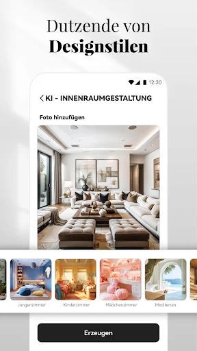 KI - Wohnungsdesign, DecAI screenshot