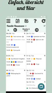 Klender, Familienagenda screenshot 1