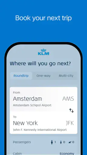KLM - Flug buchen screenshot