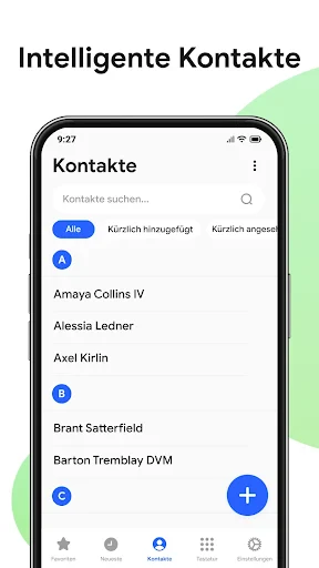 Kontakte & Telefonanruf screenshot