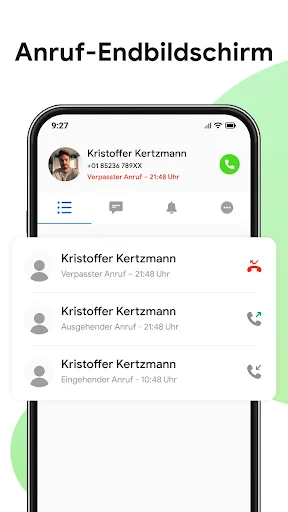 Kontakte & Telefonanruf screenshot
