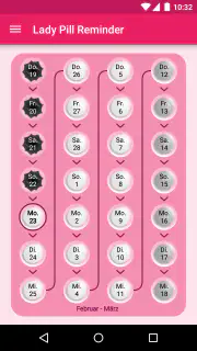 Lady Pill Reminder screenshot 1