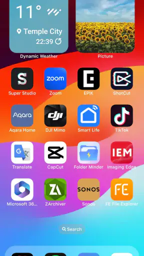 Launcher iOS 18 screenshot