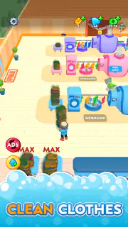 Laundry Rush - Idle Game screenshot 1