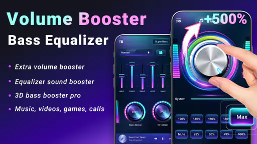 Lautstärke Bass-Booster Max screenshot 1