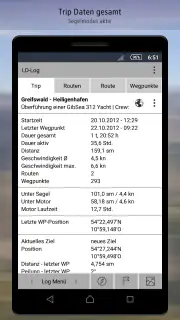 LD-Log - GPS Tracker & Logbuch screenshot 1