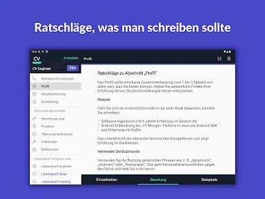 Lebenslauf Erstellen - Resume screenshot