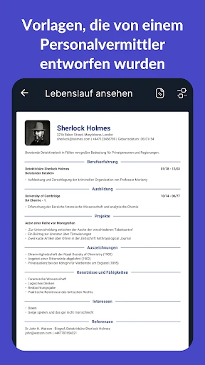 Lebenslauf Erstellen - Resume screenshot