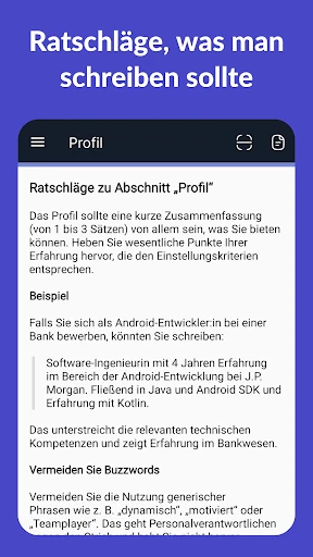 Lebenslauf Erstellen - Resume screenshot
