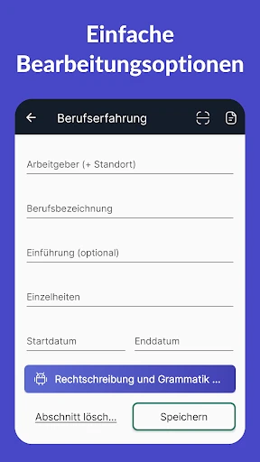 Lebenslauf Erstellen - Resume screenshot