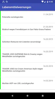 Lebensmittelwarnung screenshot 3