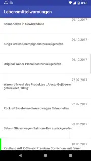 Lebensmittelwarnung screenshot 4