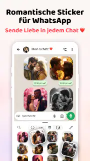 Liebessticker Kuss WASticker screenshot 1
