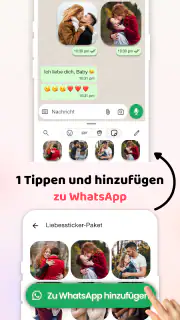 Liebessticker Kuss WASticker screenshot 2