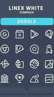 LineX White Icon Pack screenshot 3
