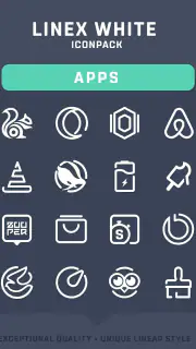 LineX White Icon Pack screenshot 5