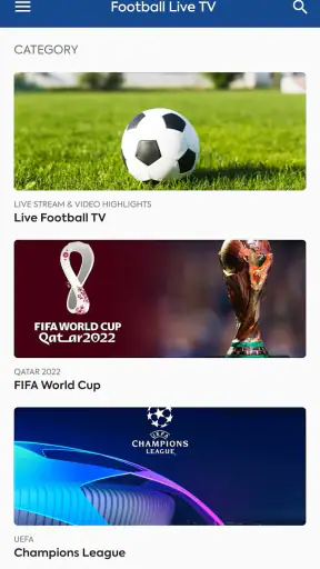 Live Fussball TV. Sport Stream screenshot