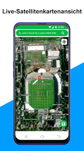 Live-Satellitenkarte der Erde screenshot