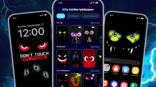 Live Wallpaper: Silly Smiles screenshot 1