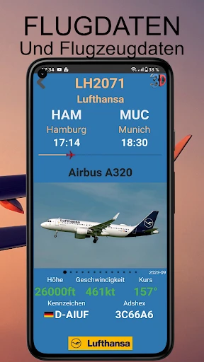 Luftverkehr - Flugradar screenshot